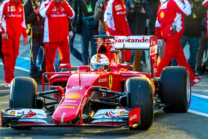 Sebastian Vettel im Ferrari