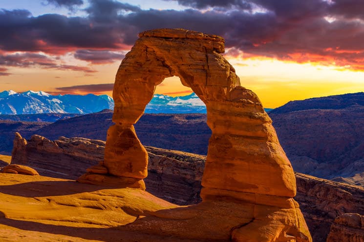 Delicate-Arch-im-Arches-Nationalpark-in-Utah-USA