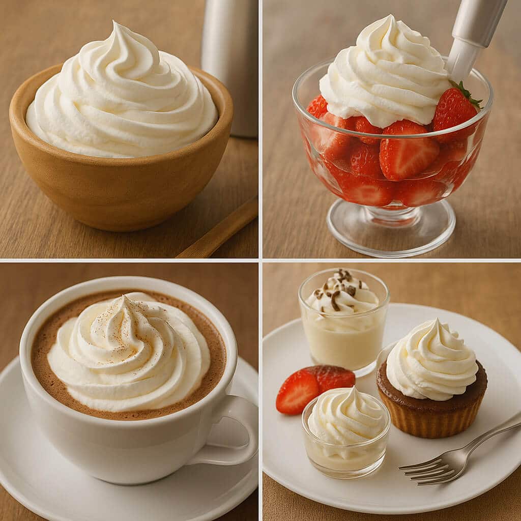 Kreative Dessertideen: So verleihen Sie Schlagsahne luxuriösen Geschmack Kreative Dessertideen: So verleihen Sie Schlagsahne luxuriösen Geschmack